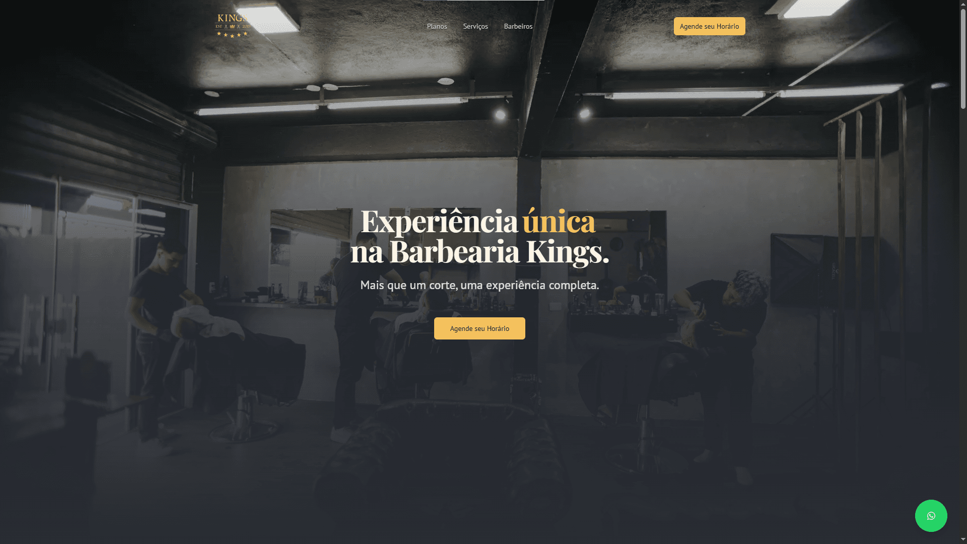 Site Profissional para Barbearias
